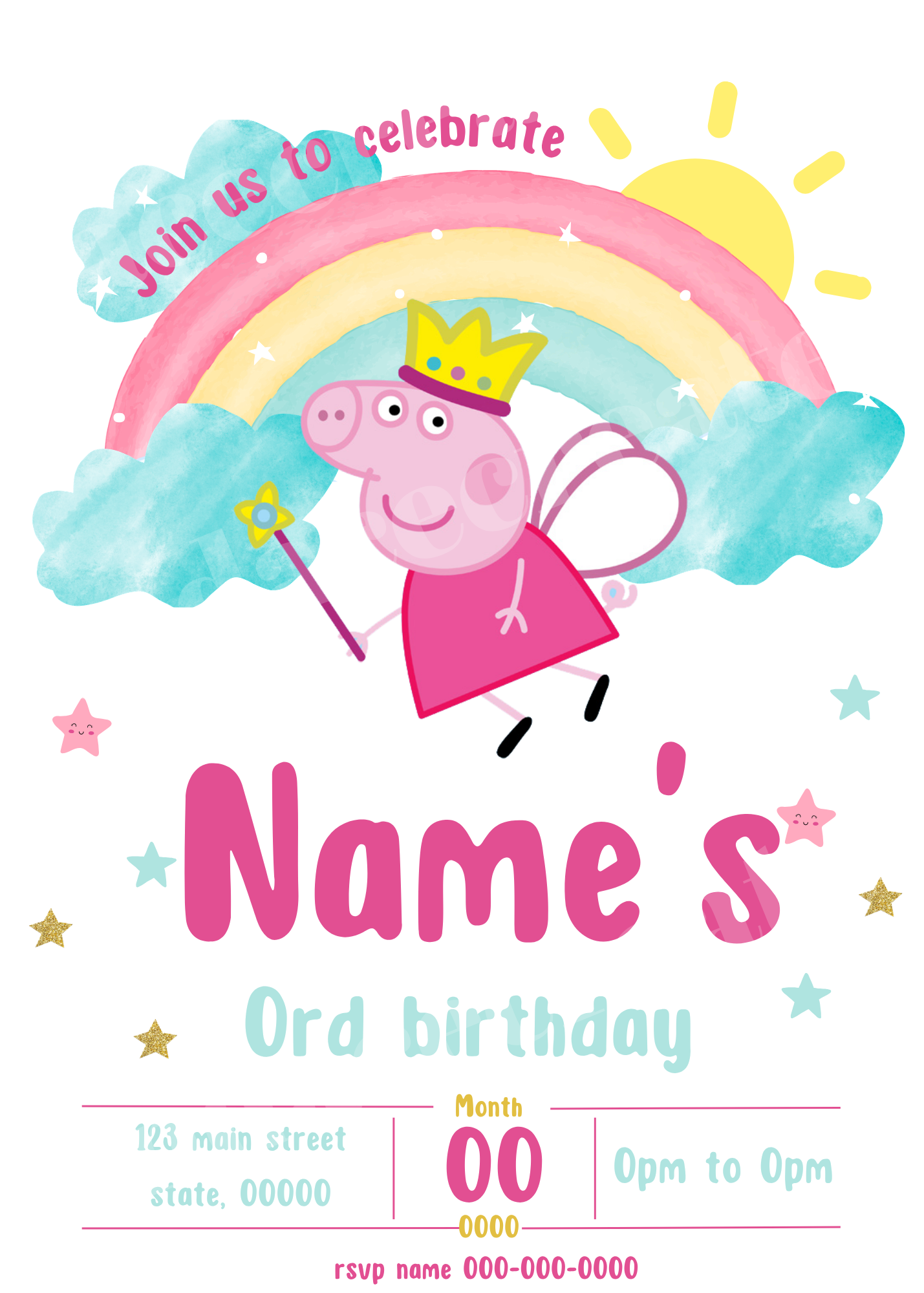 Peppa Pig Invite