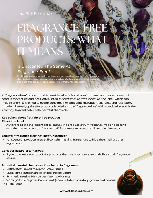 Fragrance-Free Products: What It Means
