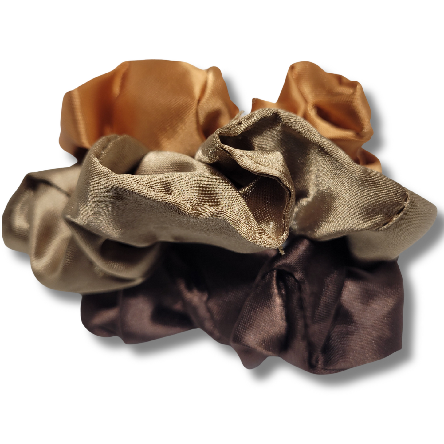 Nude Palette Satin Scrunchies 3pk