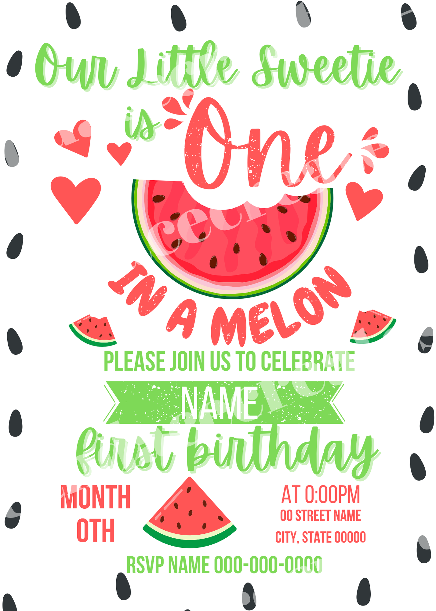 One In a Melon Invite