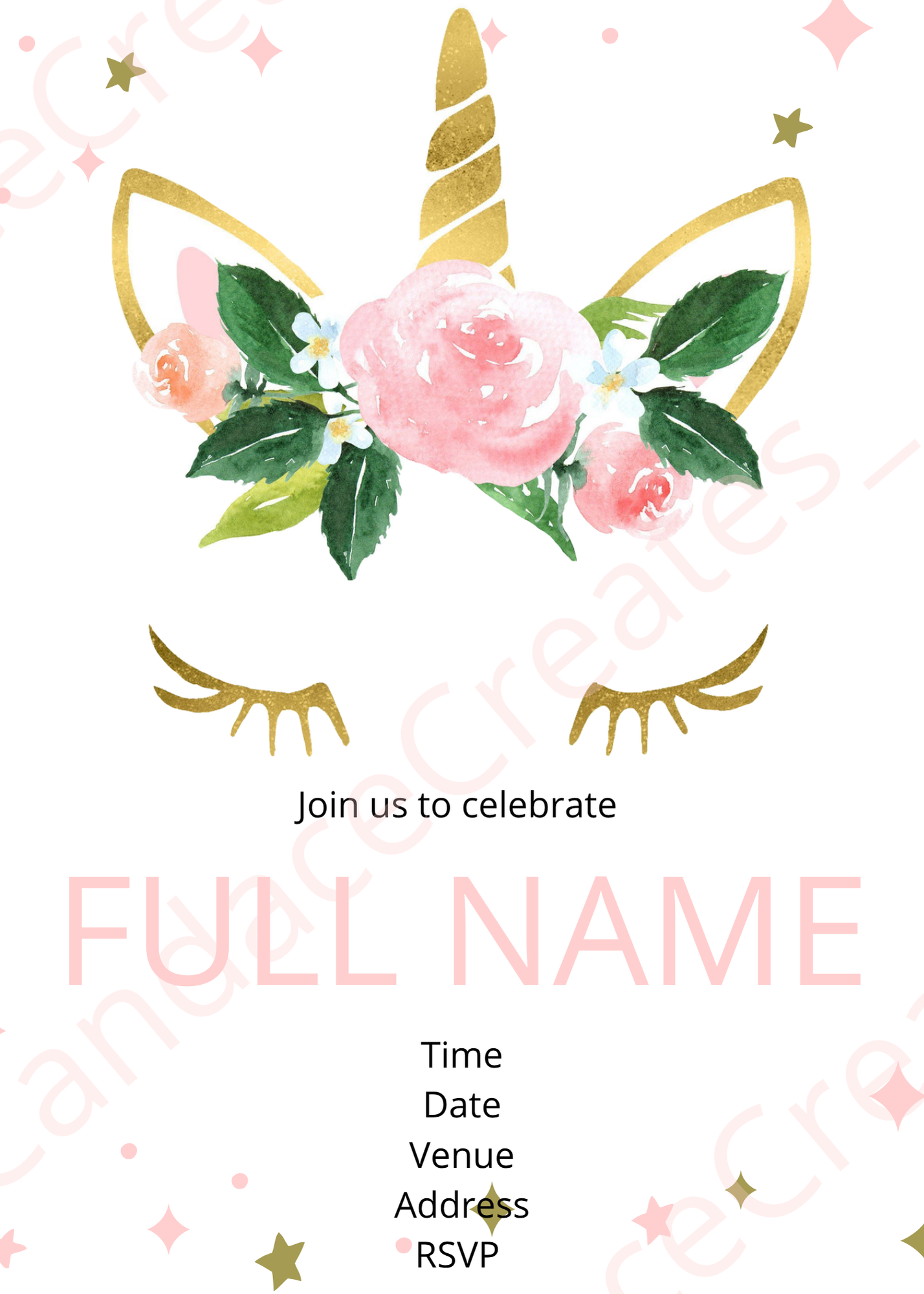 Unicorn Invite