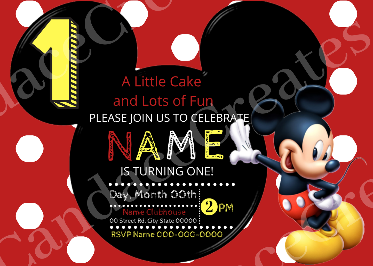 Mickey & Minnie Invite