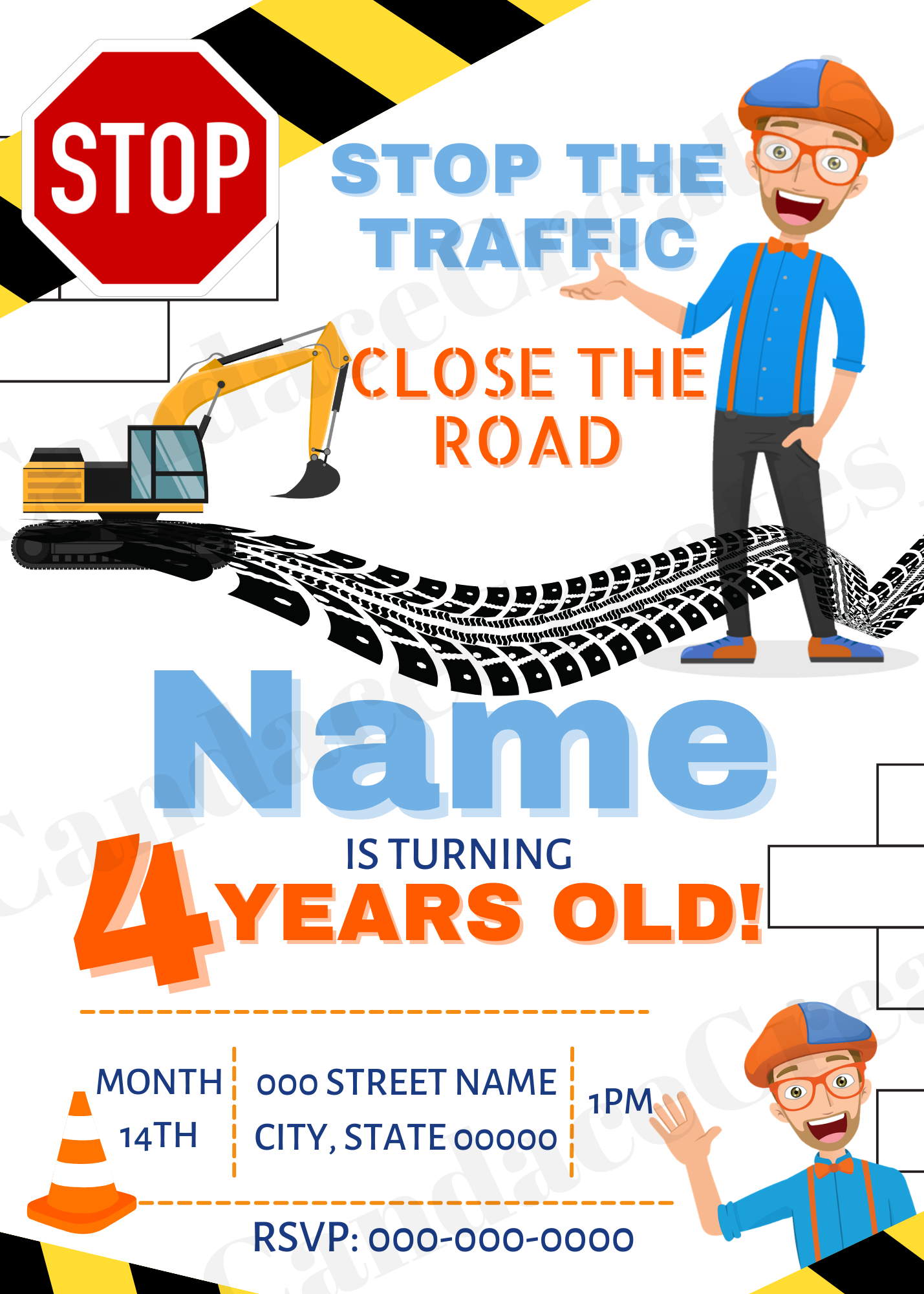 Blippi Invite