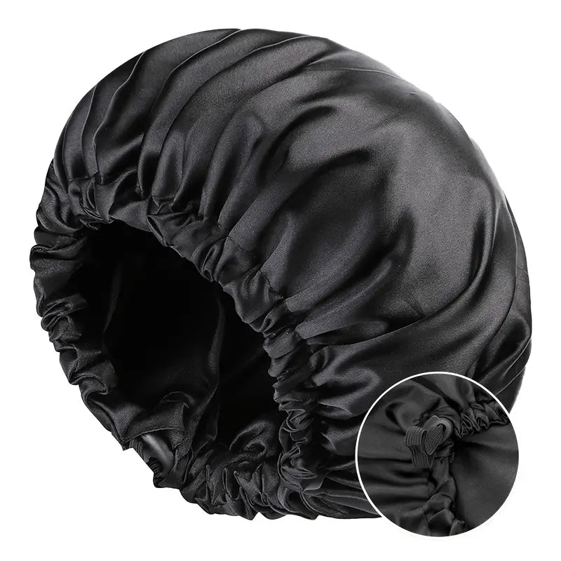Adjustable Satin Bonnet For Sleeping